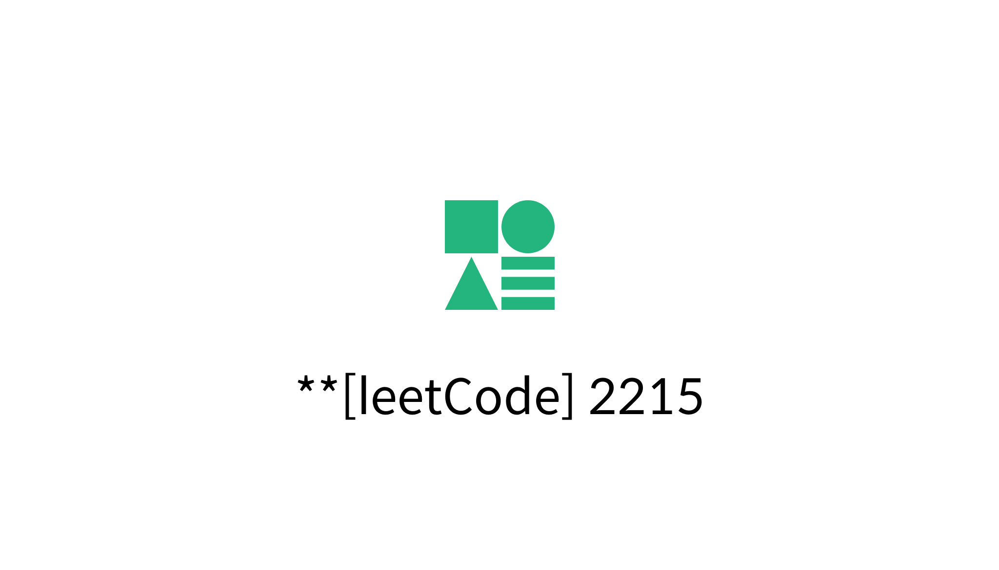 Python Find The Difference Of Two Arrays Leetcode 2215 - Best Ocean Backgrounds in 8K